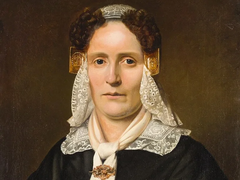 1822-Sybrand Altmann - Ritratto di Antje Cornelis Boon